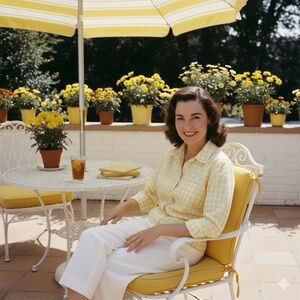 Chic Yellow Checkered Women's Button Down Shirt